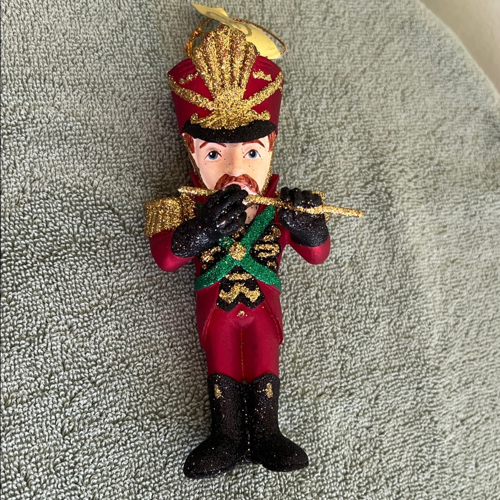 Festive Toy Soldier Ornament with Flute - Picture 8 of 8